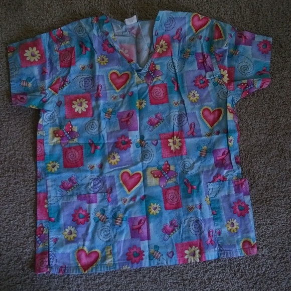 White swan scrub top - Picture 1 of 1